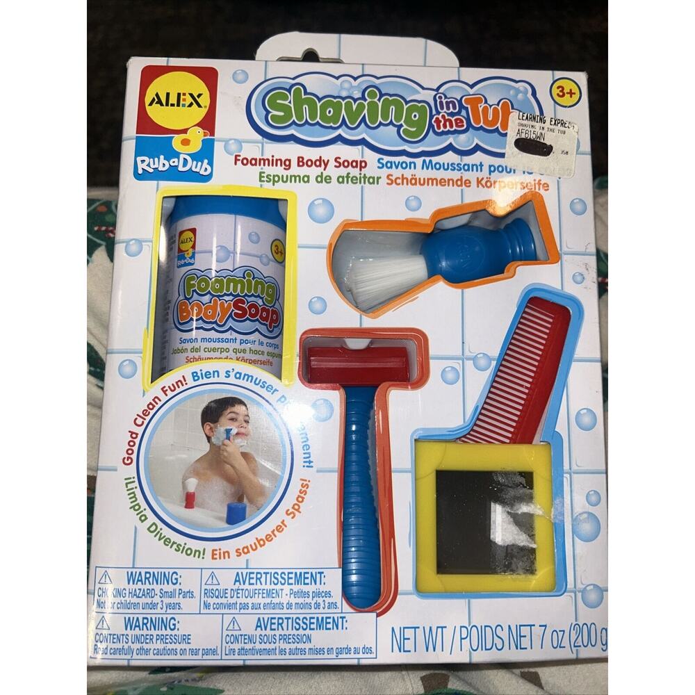 New Alex Toys Toddler Shaving In The Bath Tub Kit